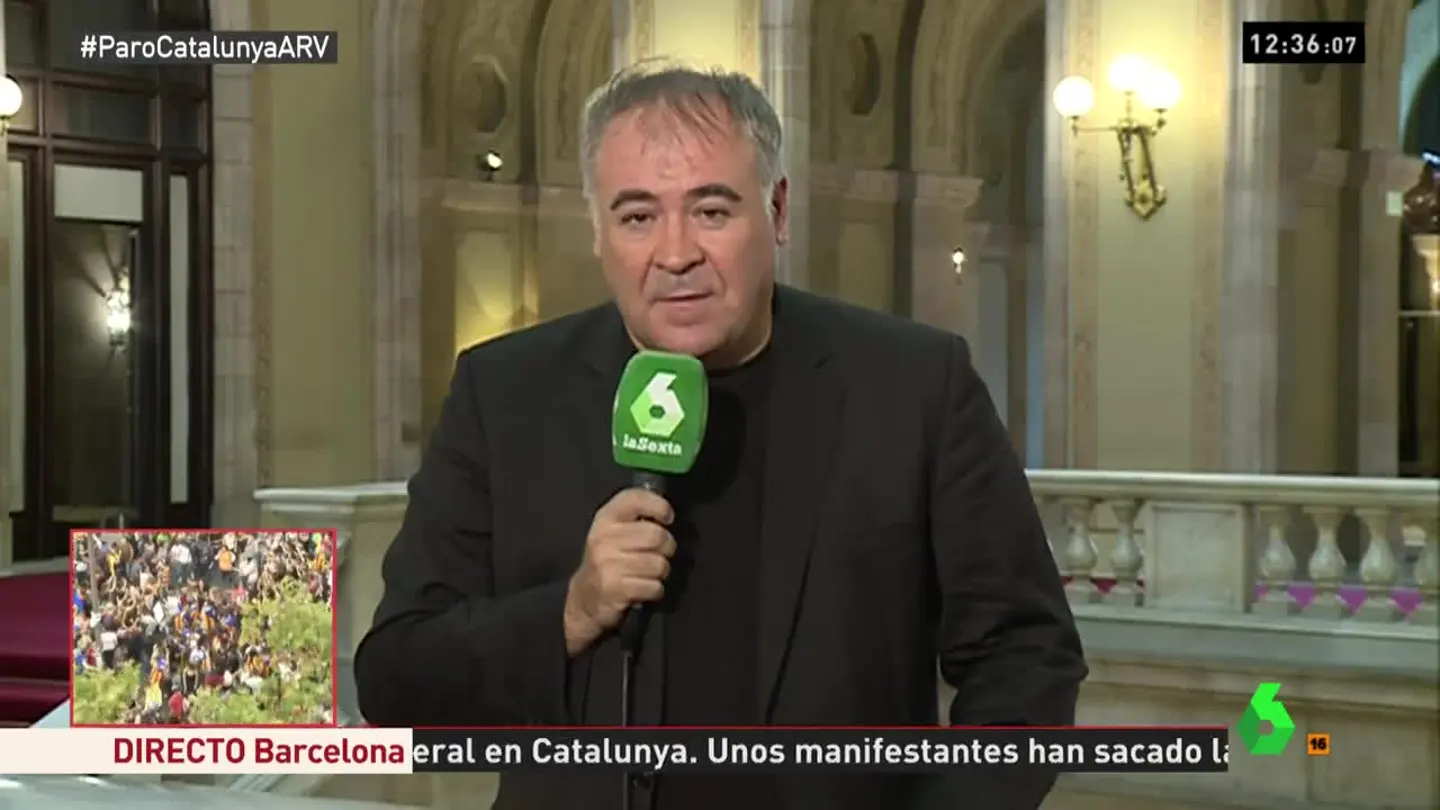 Antonio García Ferreras en el Parlament Antonio García Ferreras en el Parlament