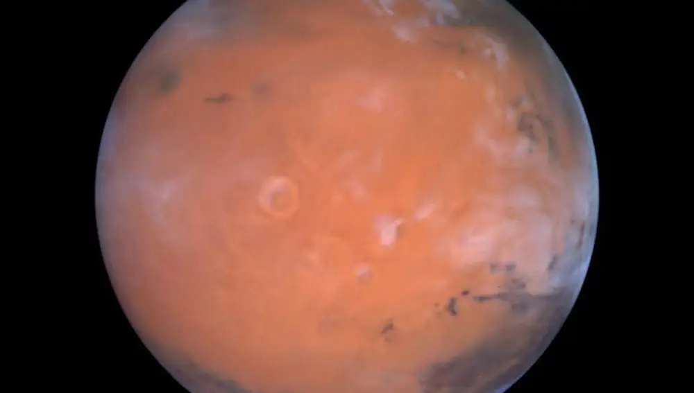 Marte, el Planeta Rojo, visto por el telescopio espacial Hubble 