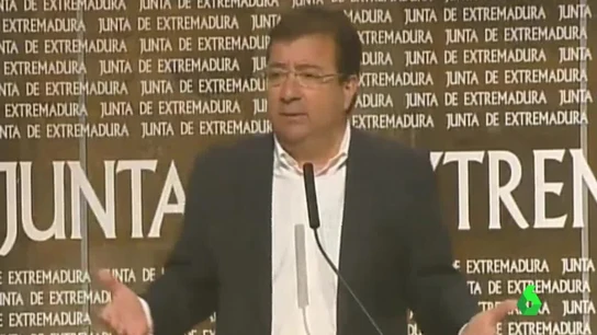 Guillermo Fernández Vara, durante una comparecencia Guillermo Fernández Vara, durante una comparecencia