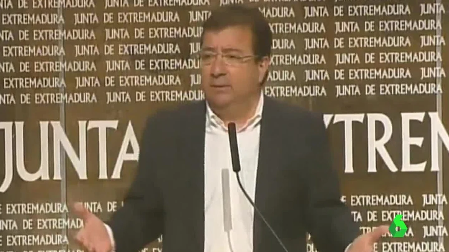 Guillermo Fernández Vara, durante una comparecencia Guillermo Fernández Vara, durante una comparecencia