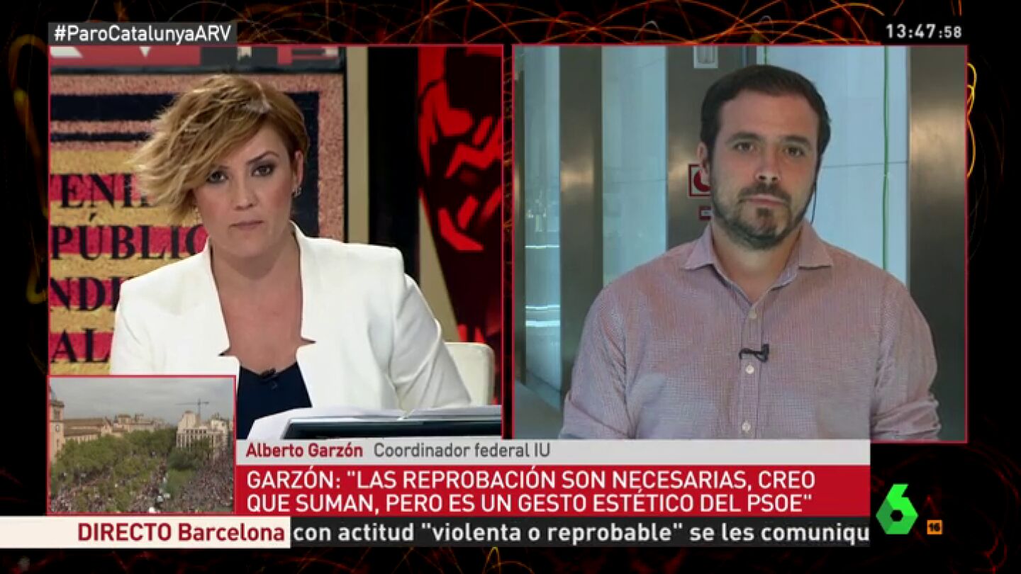 El coordinador federal de IU, Alberto Garz&oacute;n