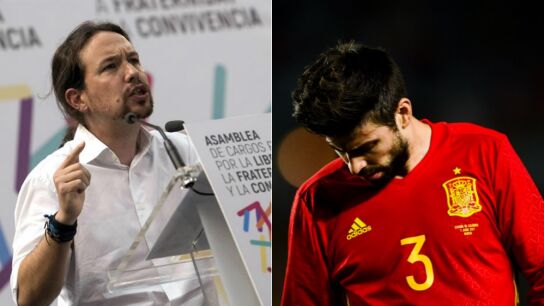 Pablo Iglesias defiende a Piqu&eacute; tras el 1-O