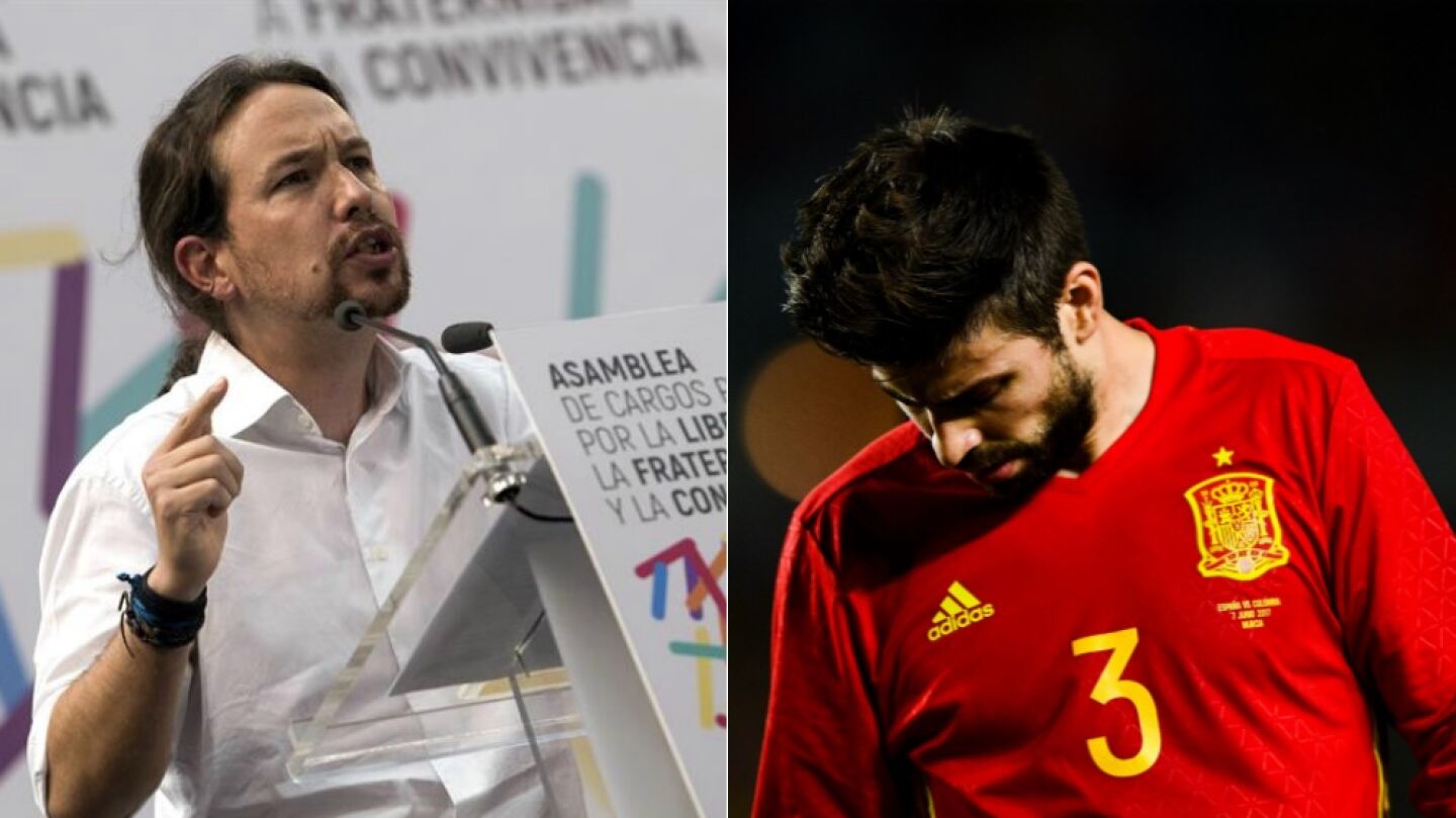 Pablo Iglesias defiende a Piqu&eacute; tras el 1-O