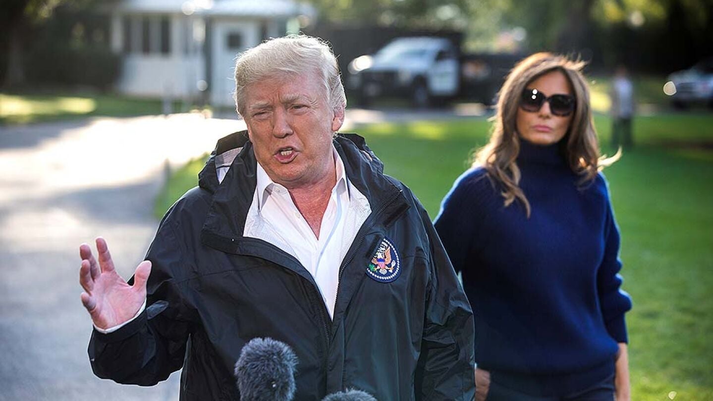Dondald Trumo hace unas declaraciones sobre Las Vegas antes de viajar a Puerto Rico
