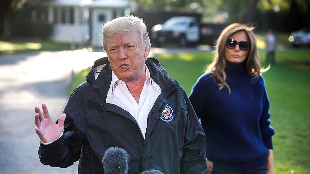 Dondald Trumo hace unas declaraciones sobre Las Vegas antes de viajar a Puerto Rico