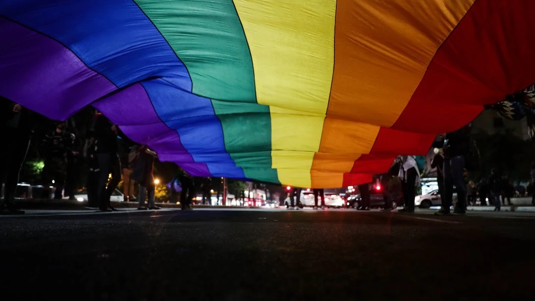 Manifestación en apoyo al colectivo LGTBI