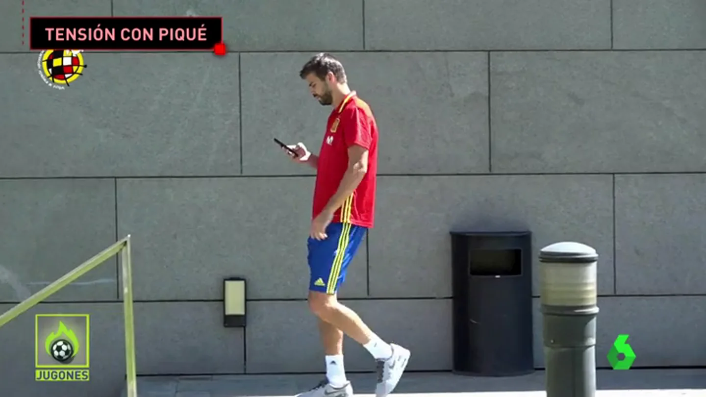 División en el vestuario de la Selección con Gerard Piqué División en el vestuario de la Selección con Gerard Piqué