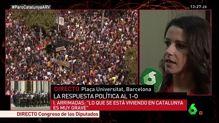 Inés Arrimadas, líder de Ciudadanos en Cataluña