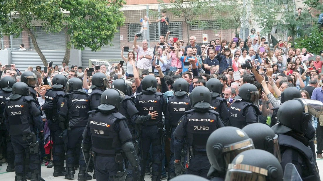 Cargas policiales durante el 1-O