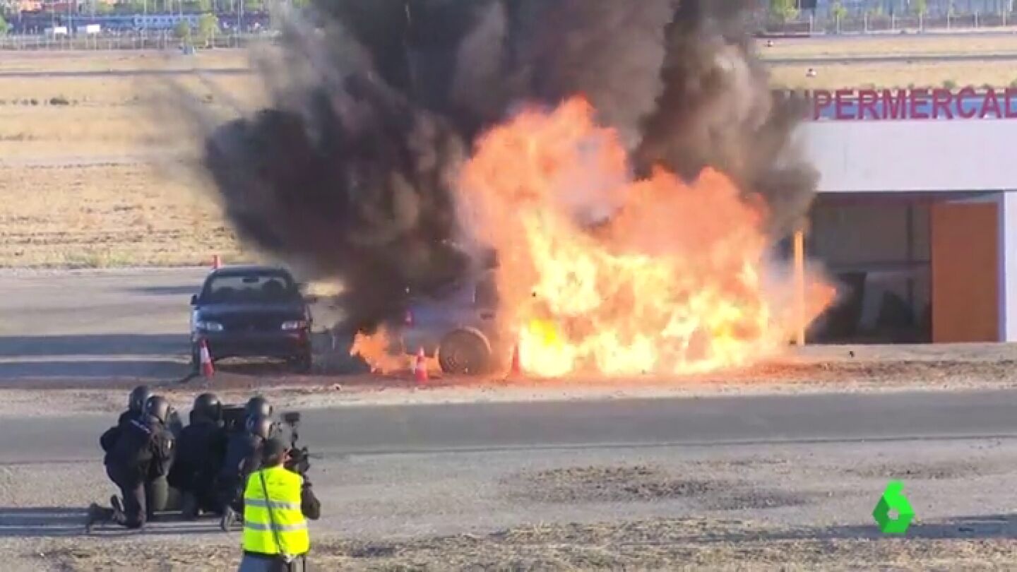 Espectacular simulacro de atentado en Madrid