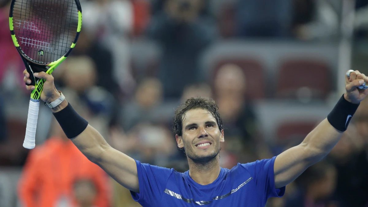 Rafa Nadal celebra una victoria