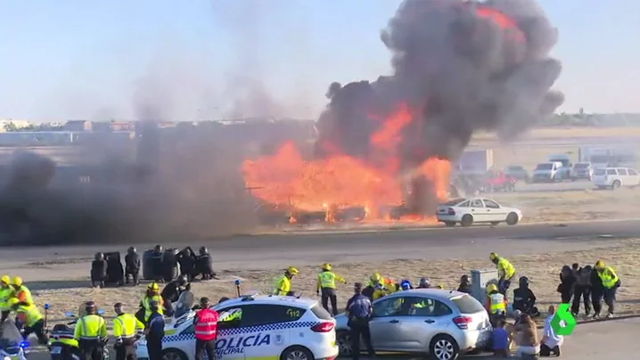 Espectacular simulacro de atentado en Madrid 