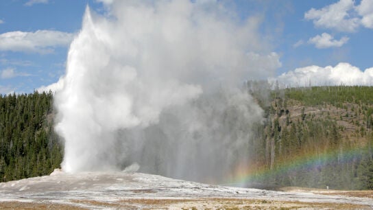 G&eacute;iser del Parque Nacional de Yellowstone de Old Faithful