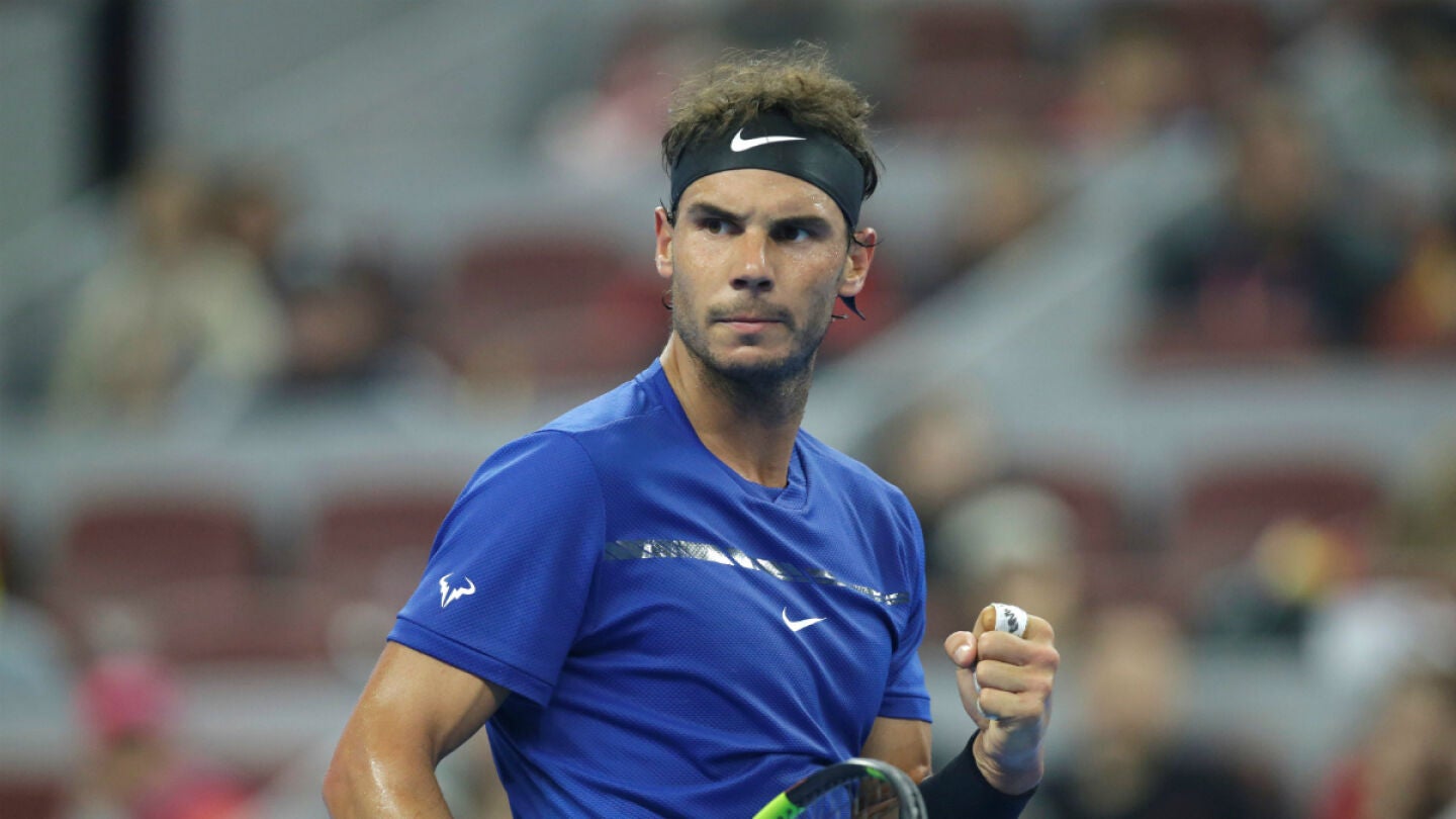 Rafa Nadal celebra un punto