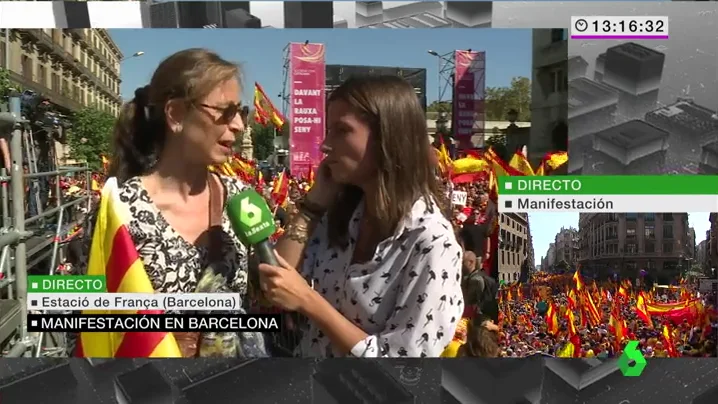 Mari Ángeles, manifestante