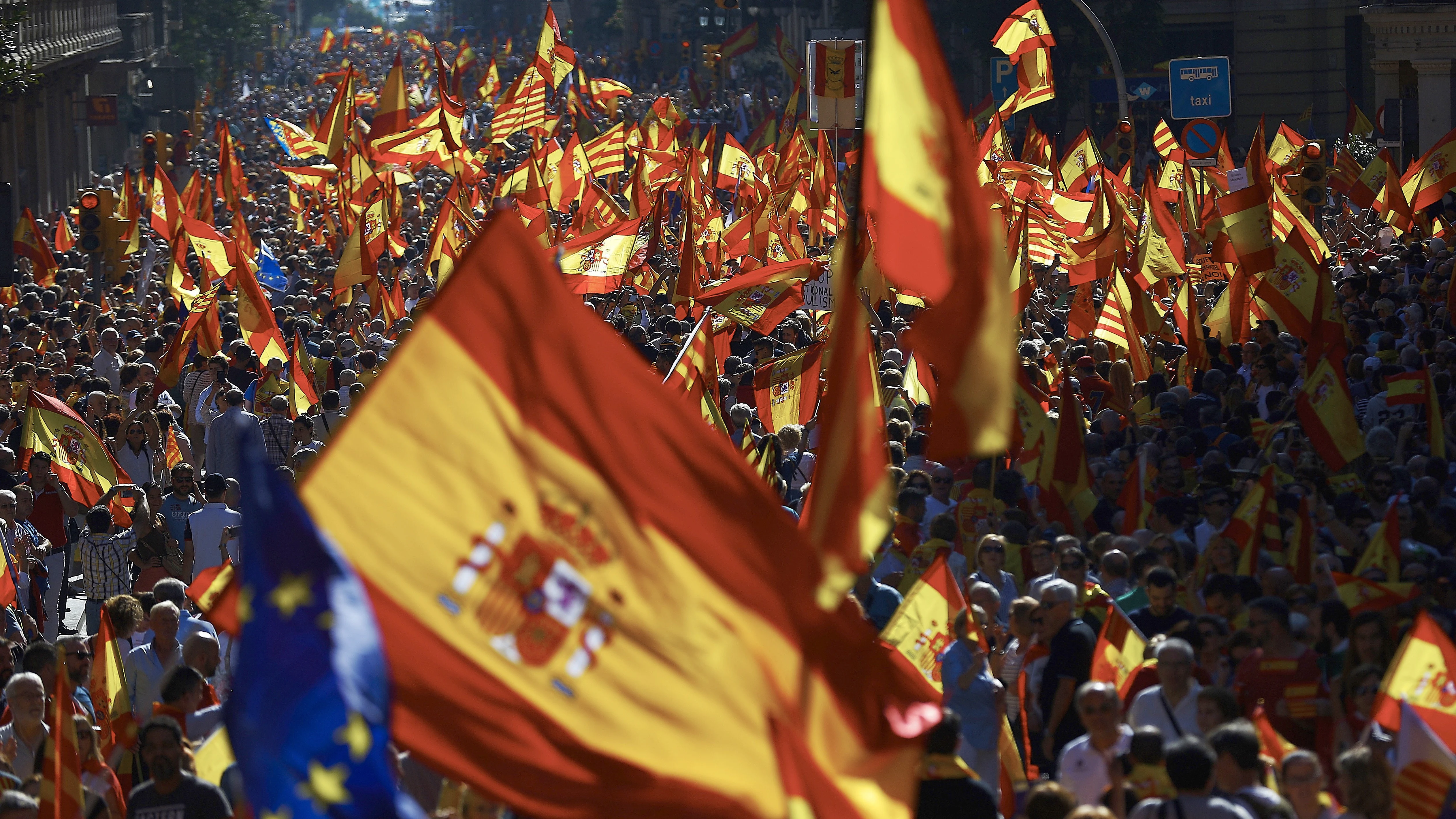 Manifestación por la unidad de España en Barcelona