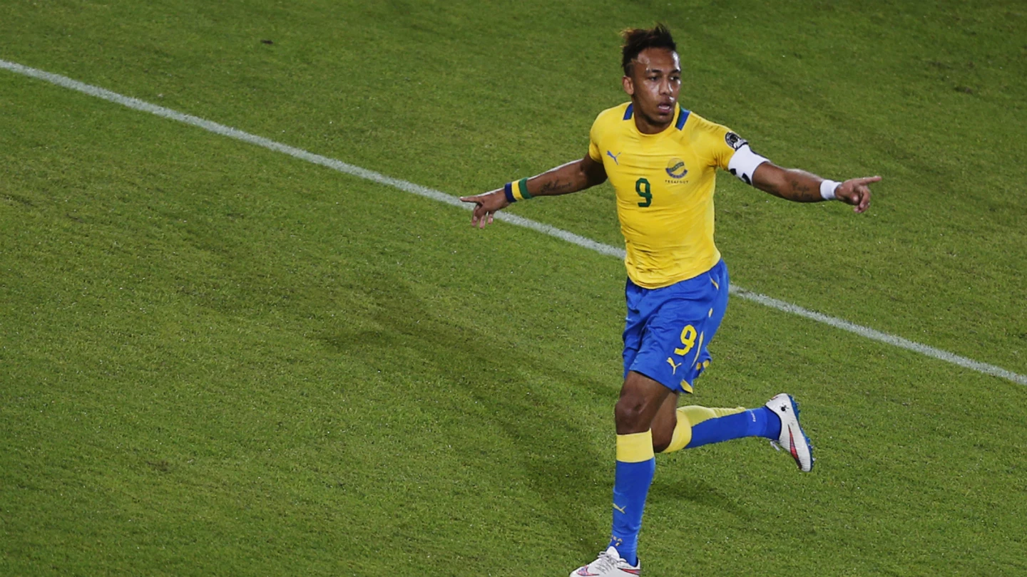 Aubameyang, con Gabón Aubameyang, con Gabón