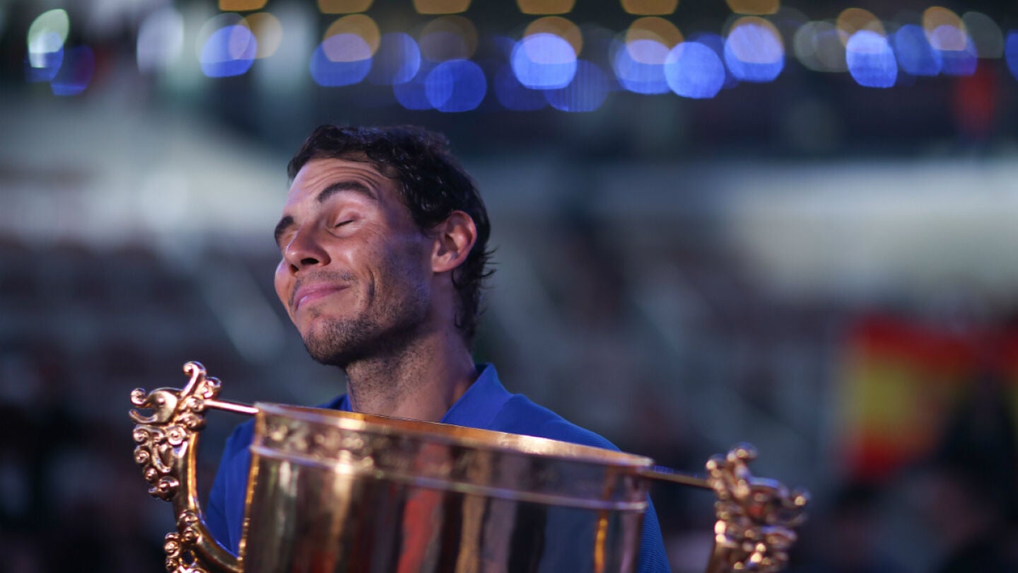 Rafa Nadal, feliz