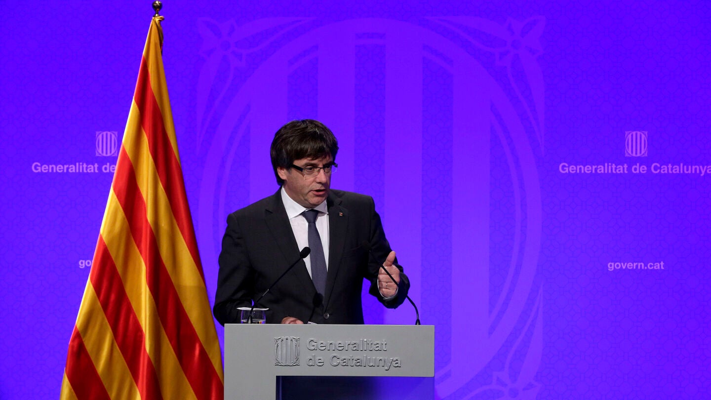 El presidente de la Generalitat, Carles Puigdemont