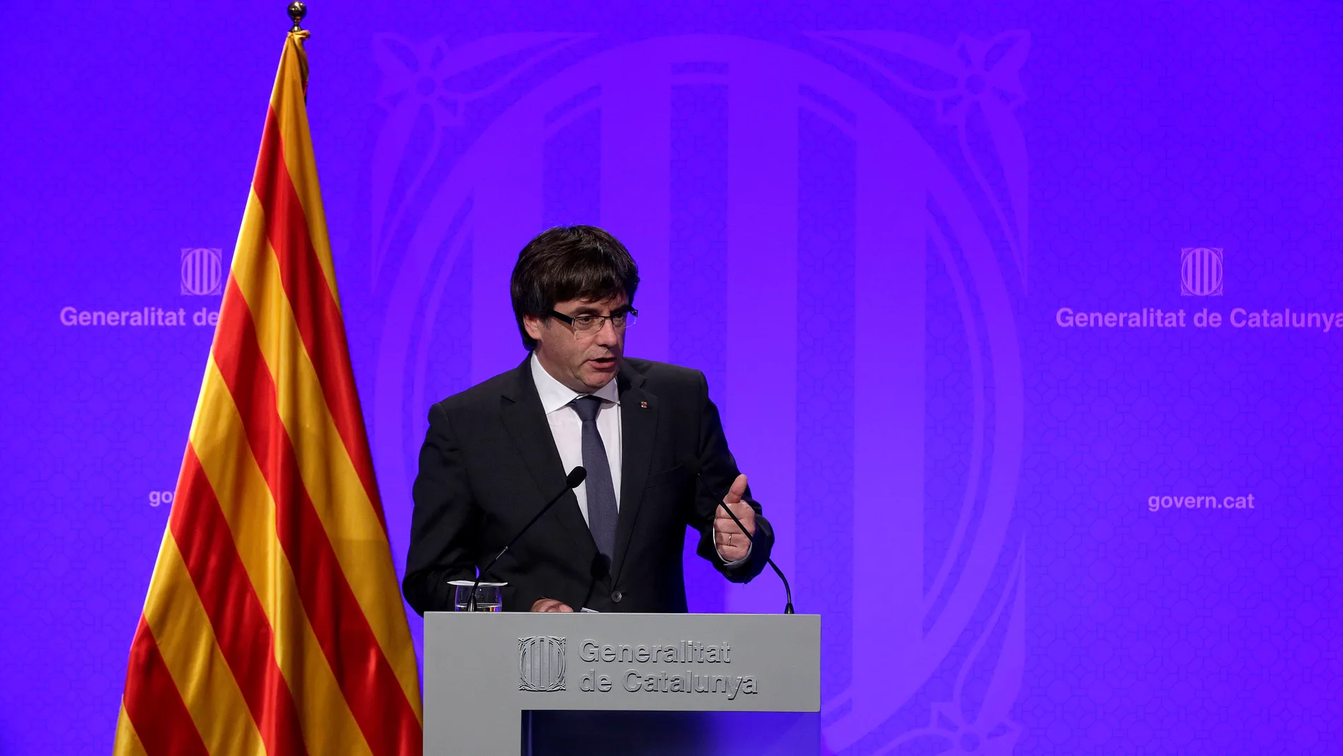 El presidente de la Generalitat, Carles Puigdemont
