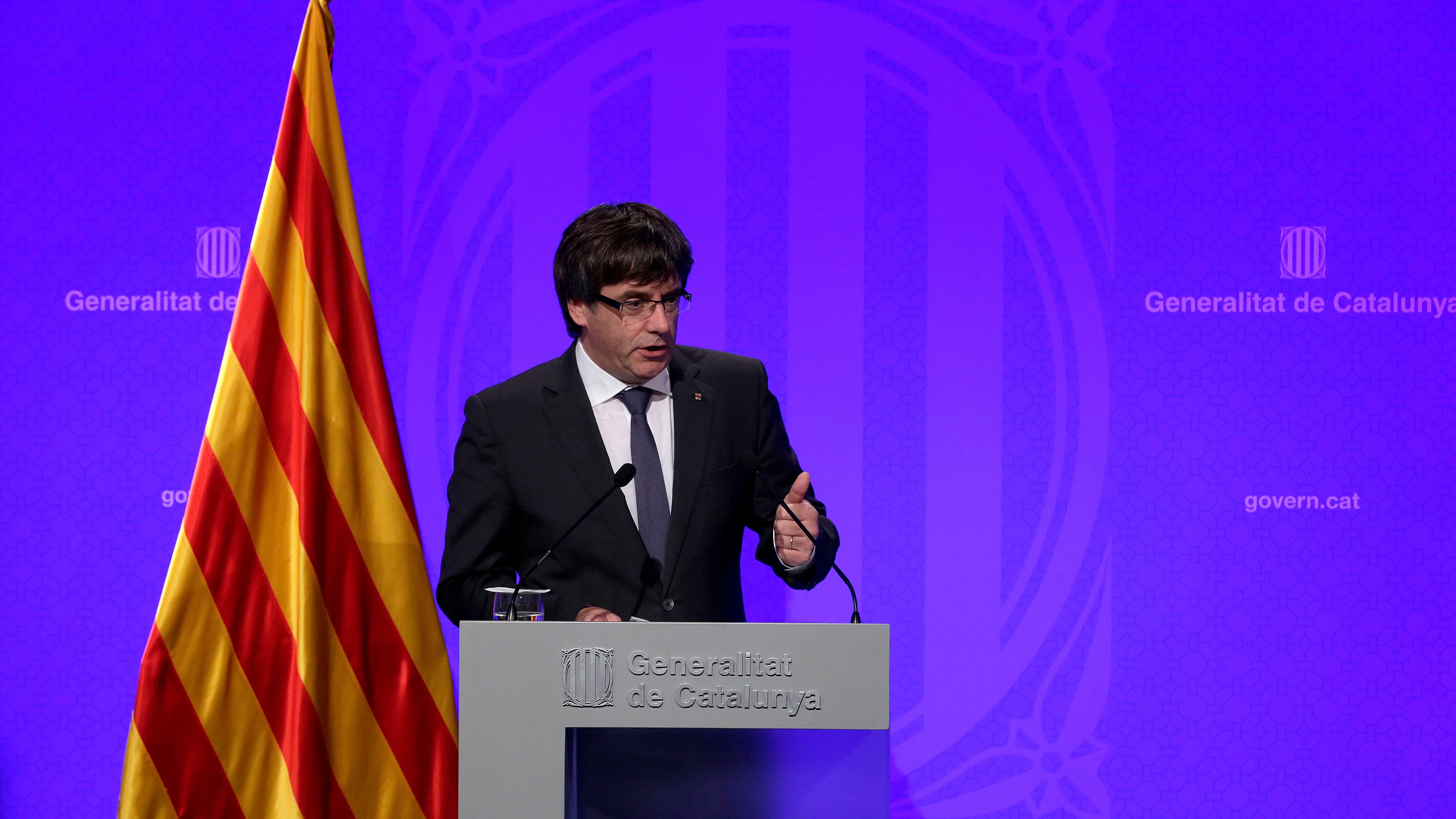 El presidente de la Generalitat, Carles Puigdemont