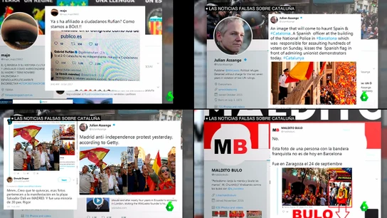 Los bulos sobre la manifestación de Barcelona Los bulos sobre la manifestación de Barcelona