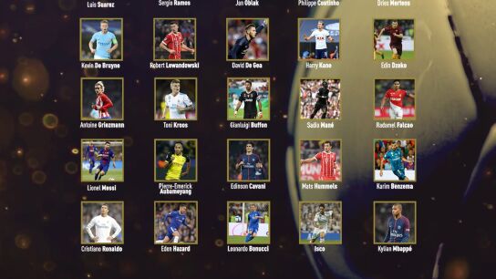 Los 30 nominados al Bal&oacute;n de Oro 2017