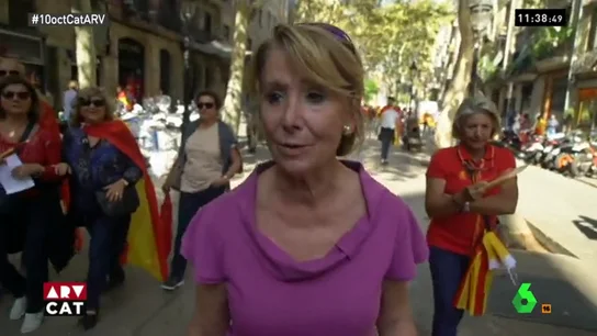 Esperanza Aguirre en Barcelona Esperanza Aguirre en Barcelona