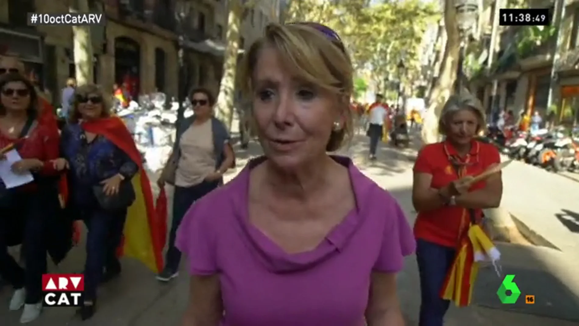 Esperanza Aguirre en Barcelona