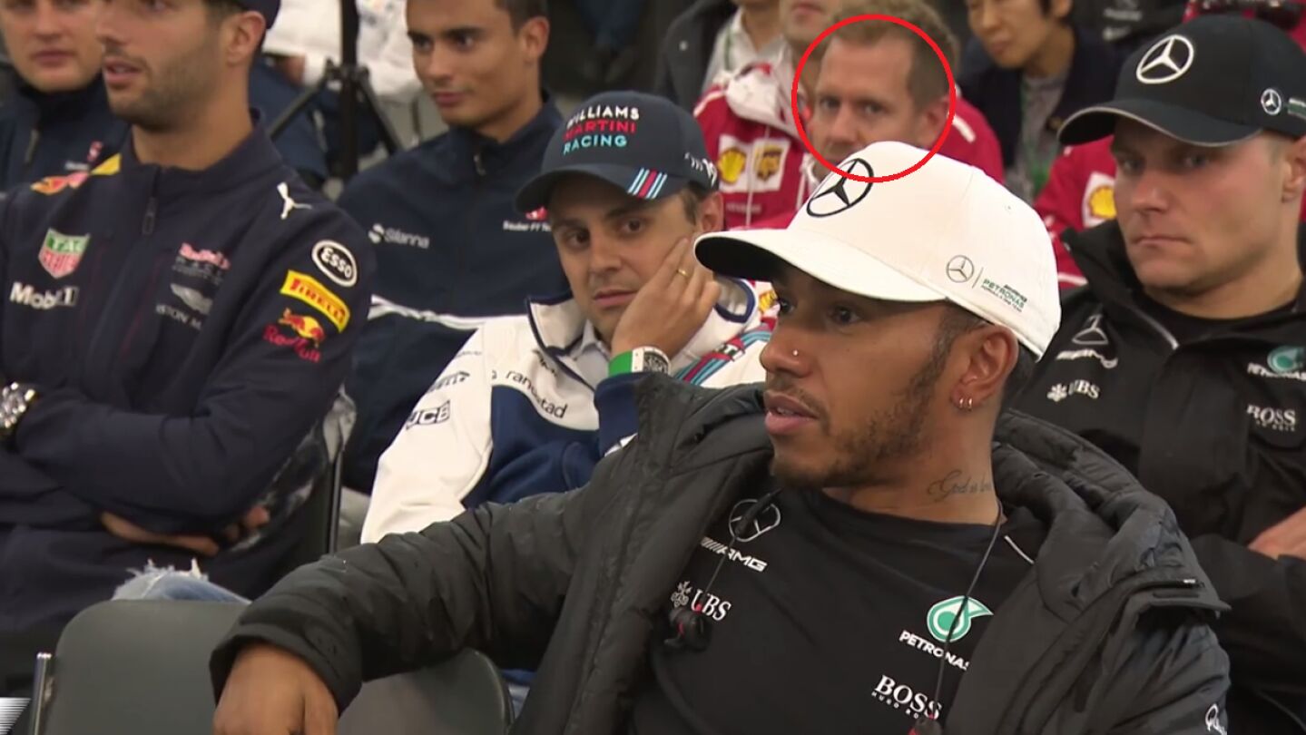 'Mirada asesina' de Vettel