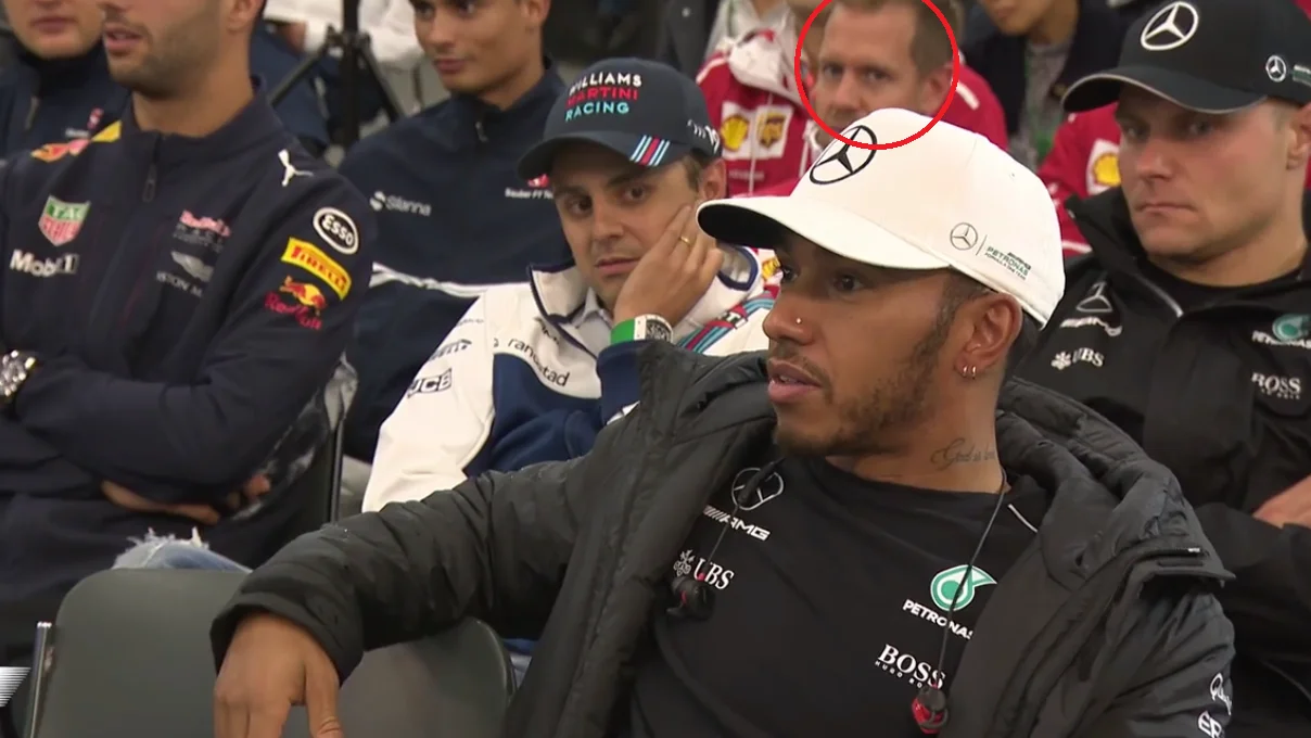 'Mirada asesina' de Vettel