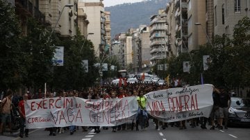 Arran en una manifestación en Barcelona