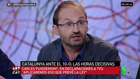 Joan Herrera apuesta por el diálogo en Cataluña: "Menos testosterona y más seguir el ejemplo de Carmena y Colau en El Intermedio" Joan Herrera apuesta por el diálogo en Cataluña: "Menos testosterona y más seguir el ejemplo de Carmena y Colau en El Intermedio"