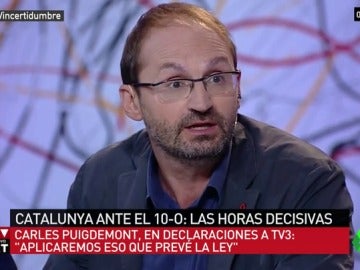 Joan Herrera apuesta por el diálogo en Cataluña: "Menos testosterona y más seguir el ejemplo de Carmena y Colau en El Intermedio" Joan Herrera apuesta por el diálogo en Cataluña: "Menos testosterona y más seguir el ejemplo de Carmena y Colau en El Intermedio"