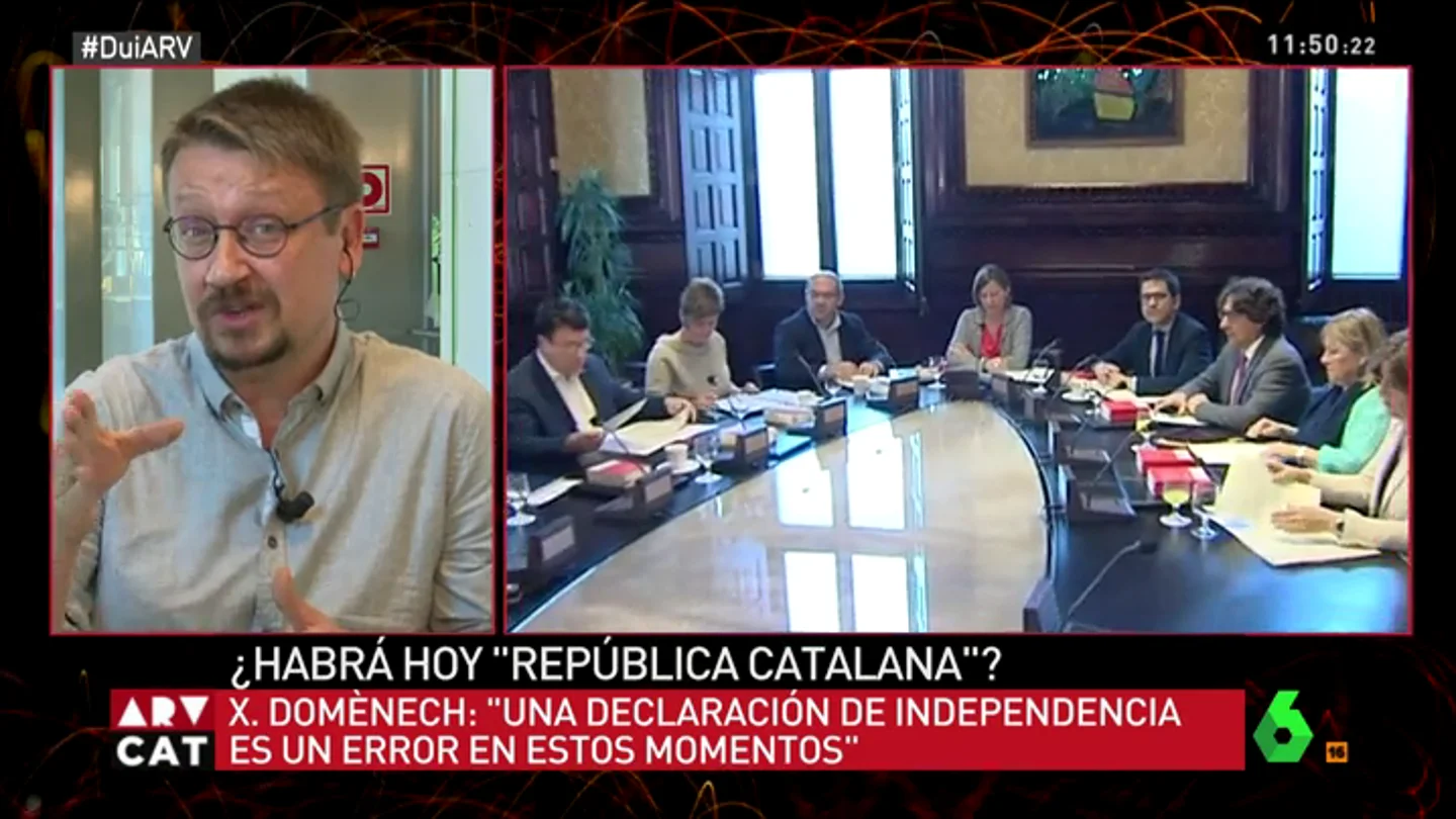 Xavier Domènech, en Al Rojo Vivo Xavier Domènech, en Al Rojo Vivo