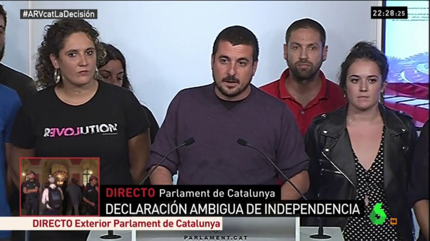 Representantes de la CUP