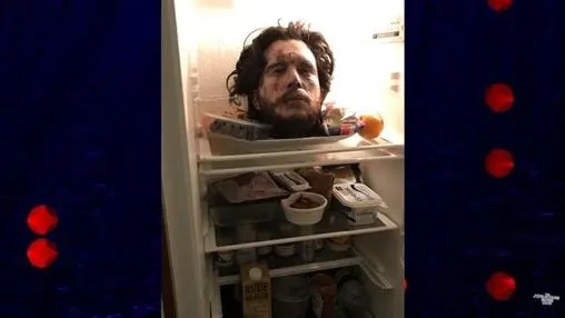 La cabeza que colocó Kit Harington en la nevera La cabeza que colocó Kit Harington en la nevera