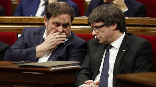Oriol Junqueras y Carles Puigdemont Oriol Junqueras y Carles Puigdemont