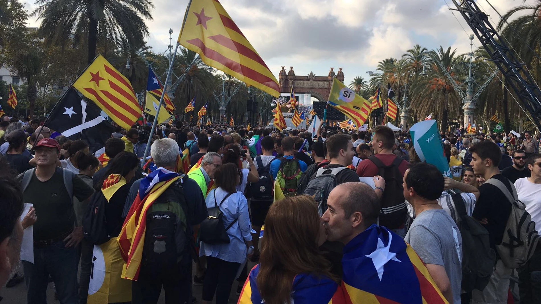 Concentración frente al Parlament de Cataluña