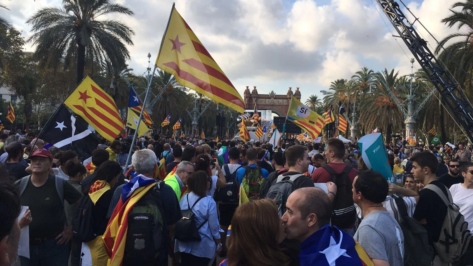 Concentración frente al Parlament de Cataluña