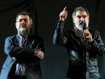 El presidente de la Asamblea Nacional Catalana (ANC), Jordi Sánchez (i) y el presidente de Omnium Cultural, Jordi Cuixart El presidente de la Asamblea Nacional Catalana (ANC), Jordi Sánchez (i) y el presidente de Omnium Cultural, Jordi Cuixart