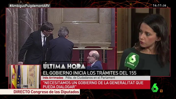 Inés Arrimadas, en Al Rojo Vivo