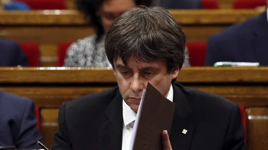 Carles Puigdemont en el Parlament | Archivo Carles Puigdemont en el Parlament