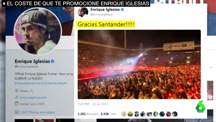 Twitter de Enrique Iglesias