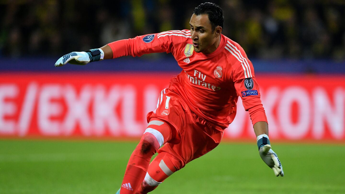 Keylor Navas durante un partido 