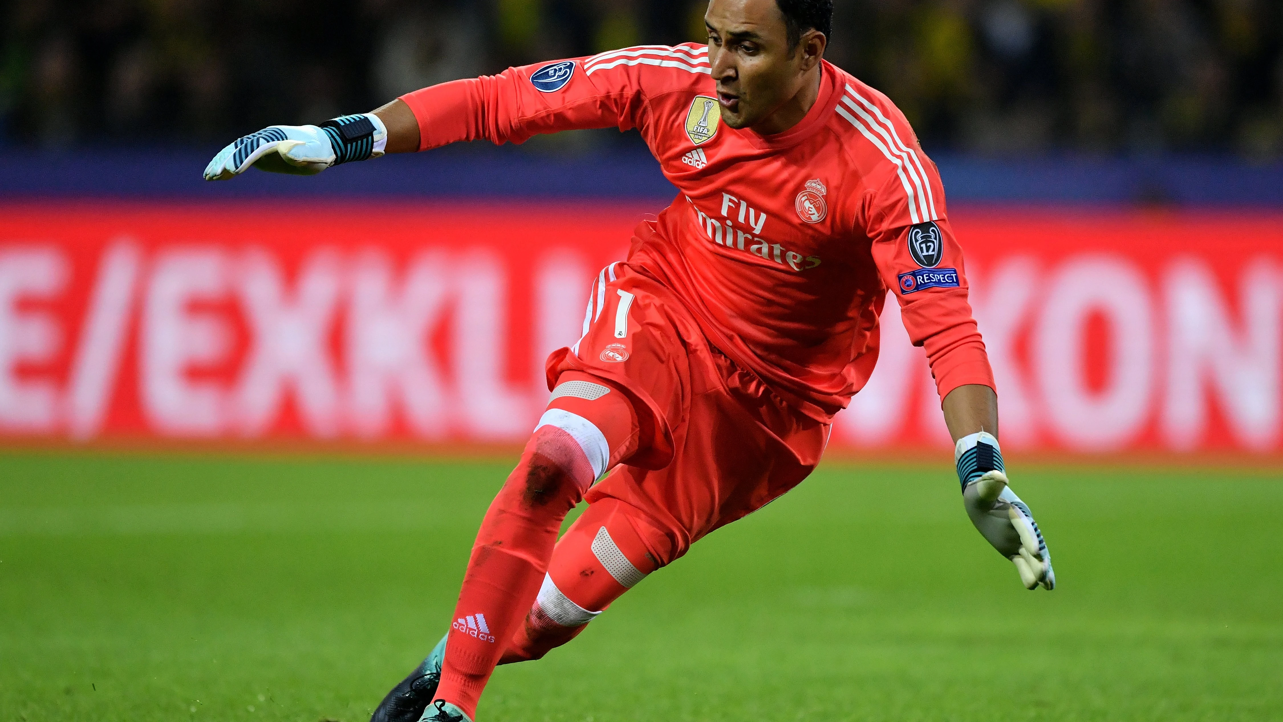 Keylor Navas durante un partido 