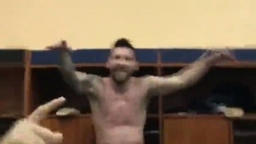 Locura en el vestuario de Argentina: Messi y la albiceleste cantando tras meterse en el Mundial.