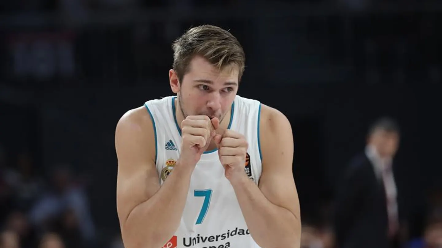 Luka Doncic, en un momento del encuentro. Luka Doncic, en un momento del encuentro.