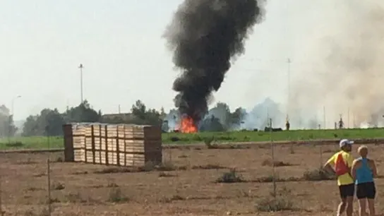 Se estrella un eurofighter en Albacete Se estrella un eurofighter en Albacete
