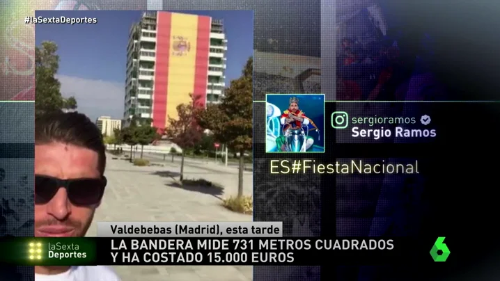 Sergio Ramos presume de ser español: "Orgulloso de nuestra bandera" Sergio Ramos presume de ser español: "Orgulloso de nuestra bandera"